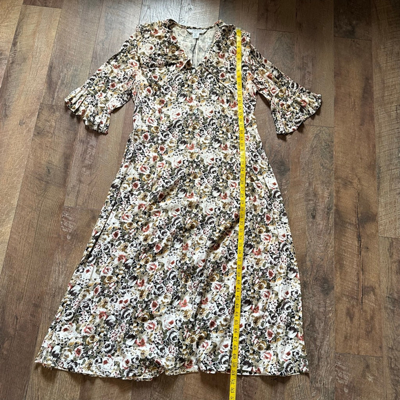 Women's Express Floral Midi Dress 13/ 14 size Vintage - Picture 11 of 14
